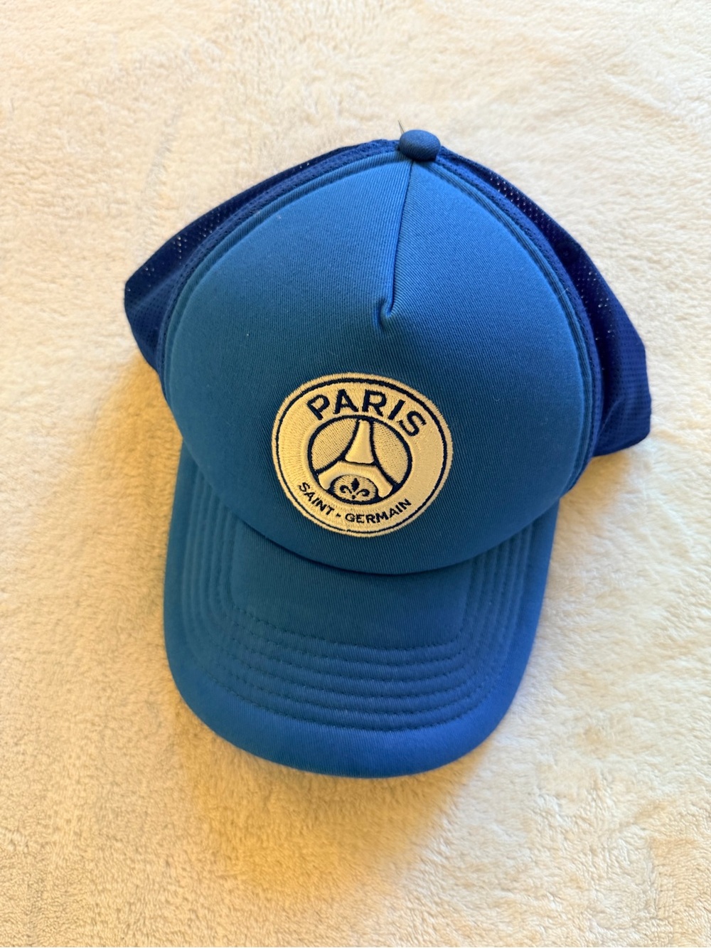 Paris Saint-Germain PSG Blue Mesh Snapback Hat – Tags Attached